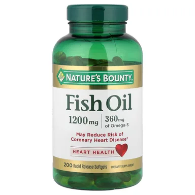 Фото товара: Рыбий жир Nature's Bounty 200 Rapid Release, 1200 мг, мягкие капсулы