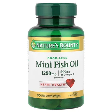 Фото товара: Рыбий жир Nature's Bounty Mini Odor-Less, 645 мг, мягкие капсулы