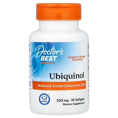 Убихинол Doctor's Best, 200 мг, 30 мягких капсул