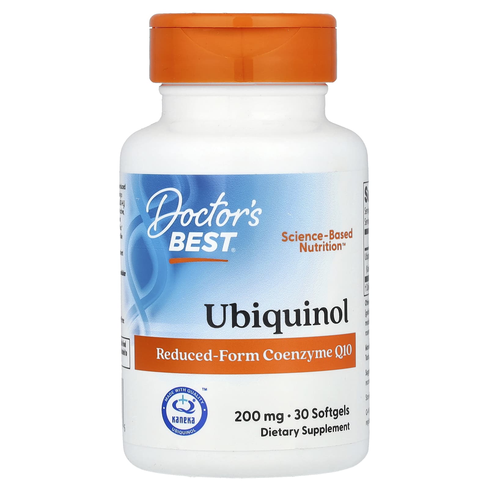 Убихинол Doctor's Best, 200 мг, 30 мягких капсул