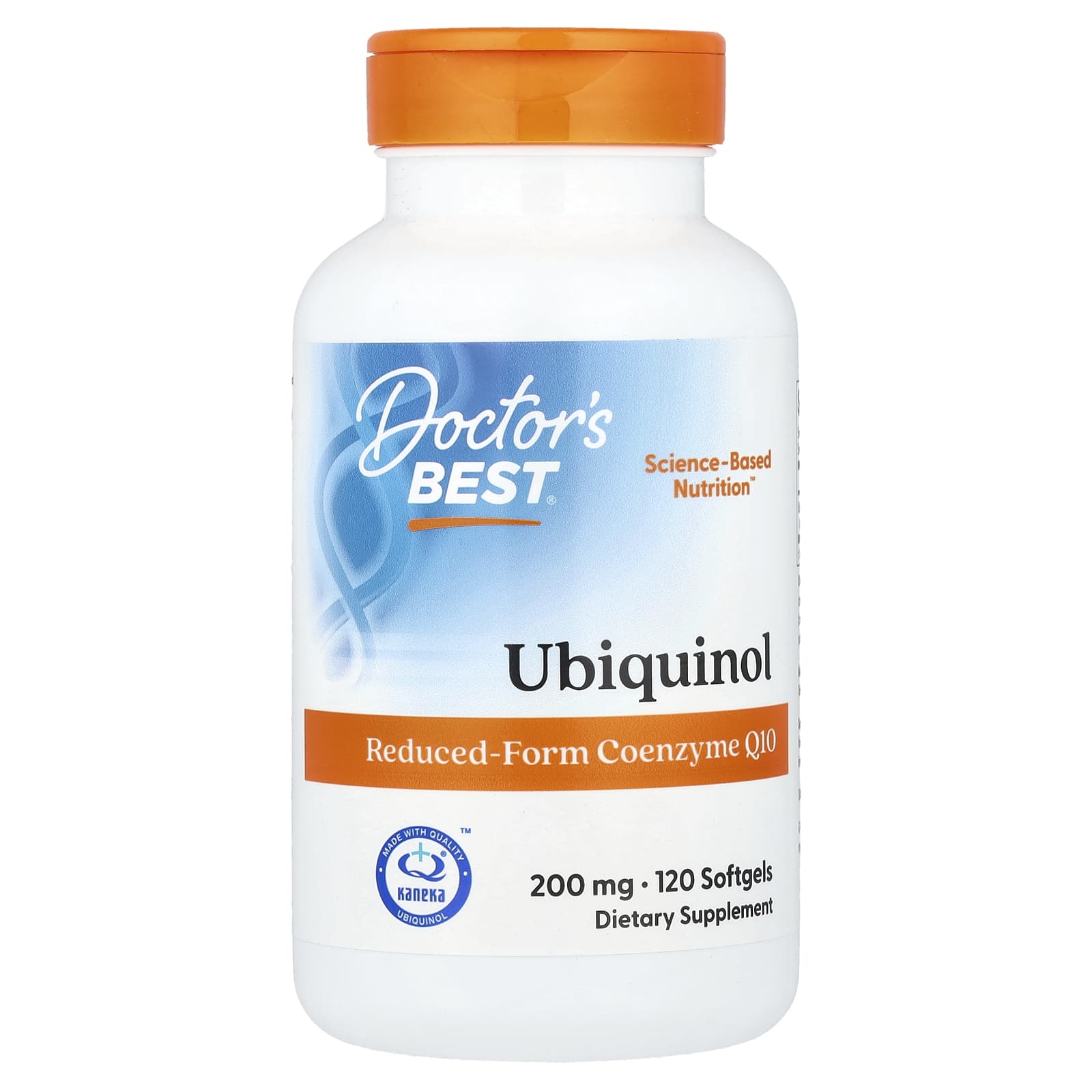 Убихинол Doctor's Best, 200 мг, 120 мягких капсул