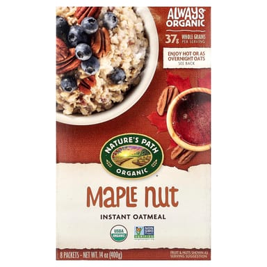 Овсянка Nature's Path Organic Instant Maple Nut 8 Packets, 400 г, саше
