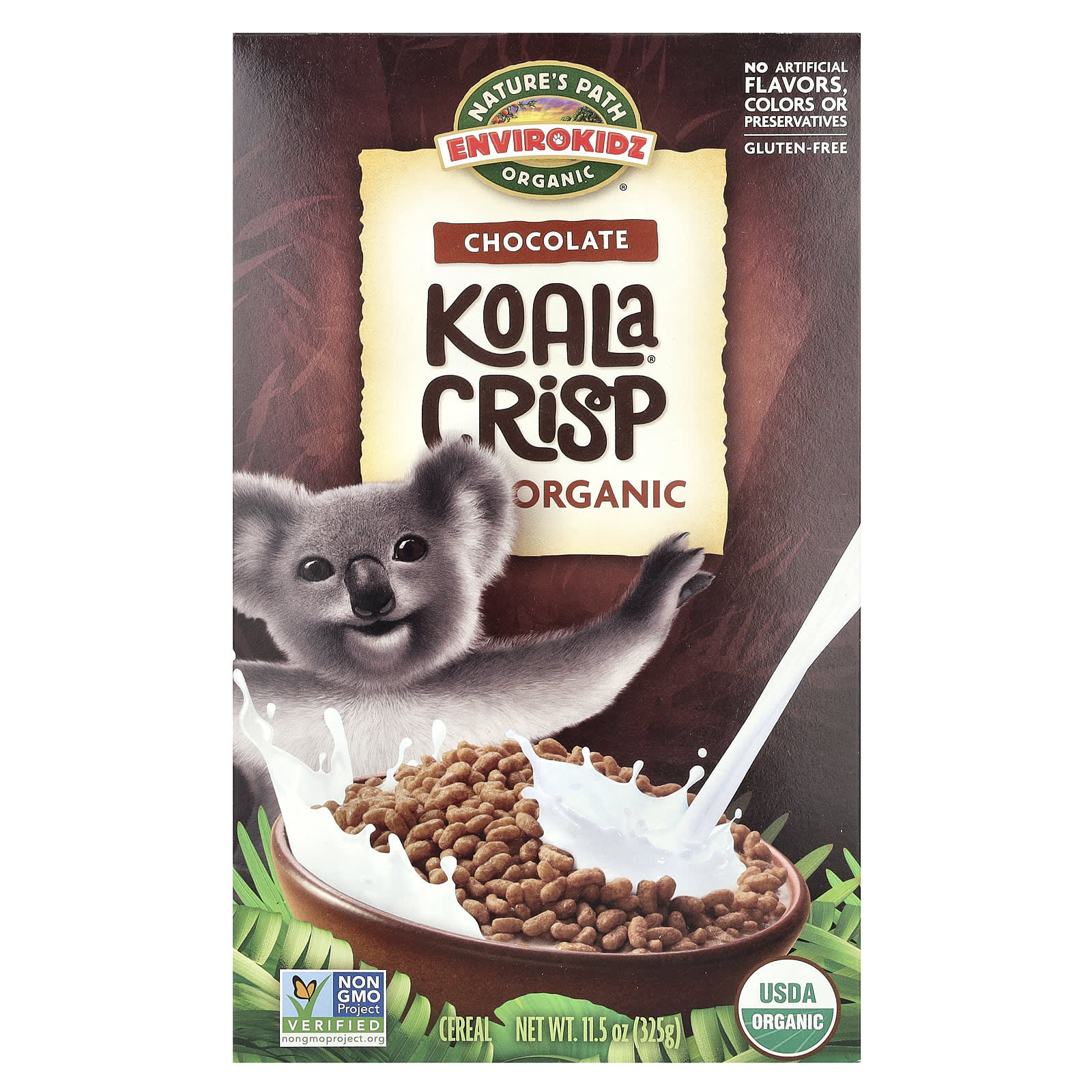 Шоколад Nature's Path EnviroKidz Organic Koala Crisp Cereal, 325 г
