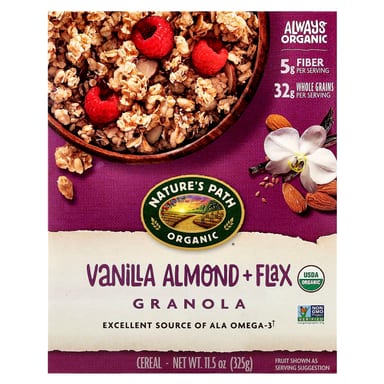Гранола Nature's Path Organic Vanilla Almond + Flax Cereal, 325 г
