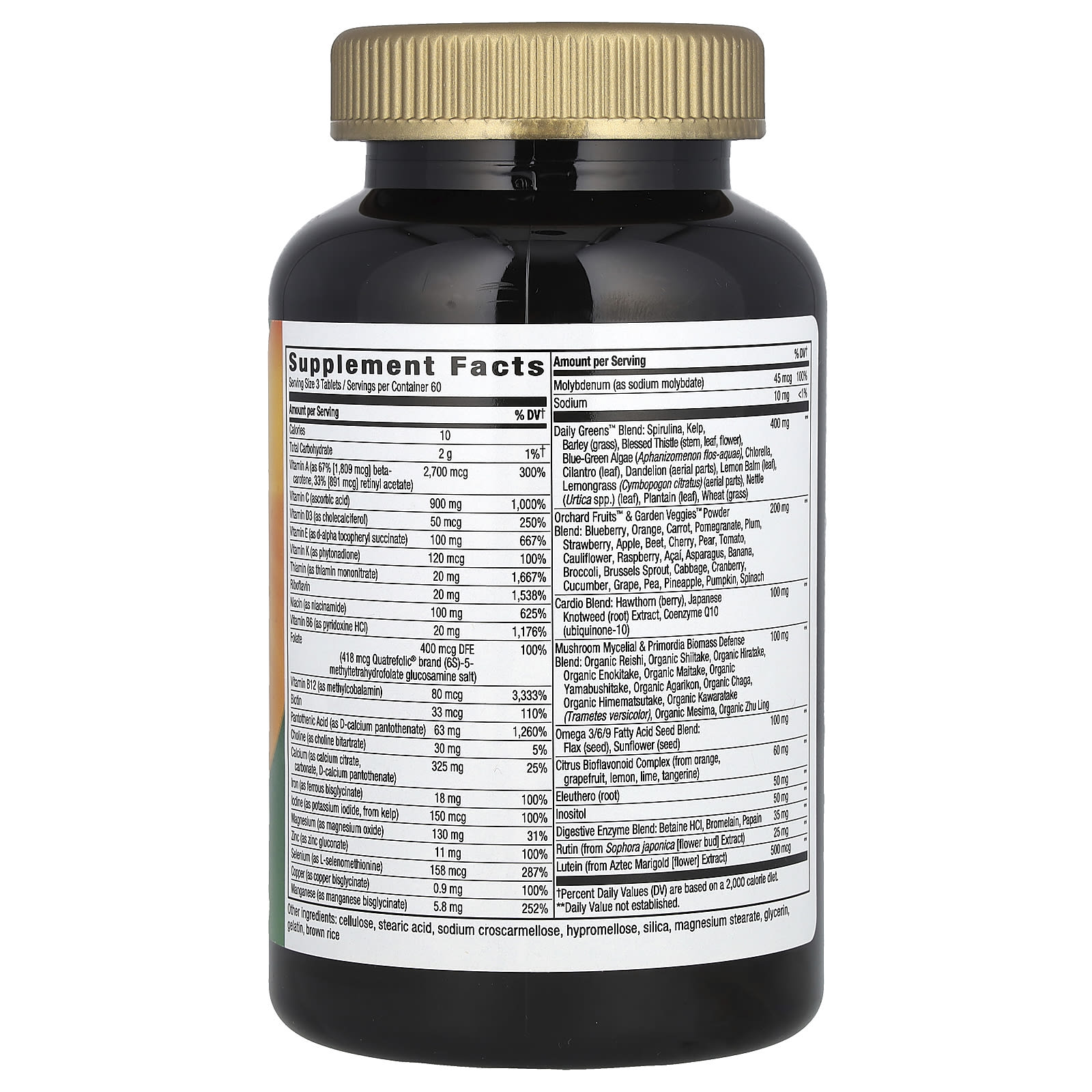 Мультивитамины Nature's Way Alive! Max3 Potency Adult Complete With Iron, 180 таблеток — фото 2