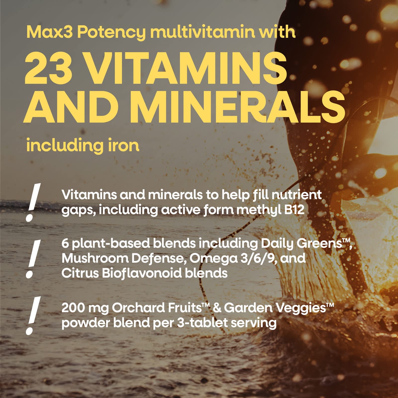 Мультивитамины Nature's Way Alive! Max3 Potency Adult Complete With Iron, 180 таблеток — фото 4