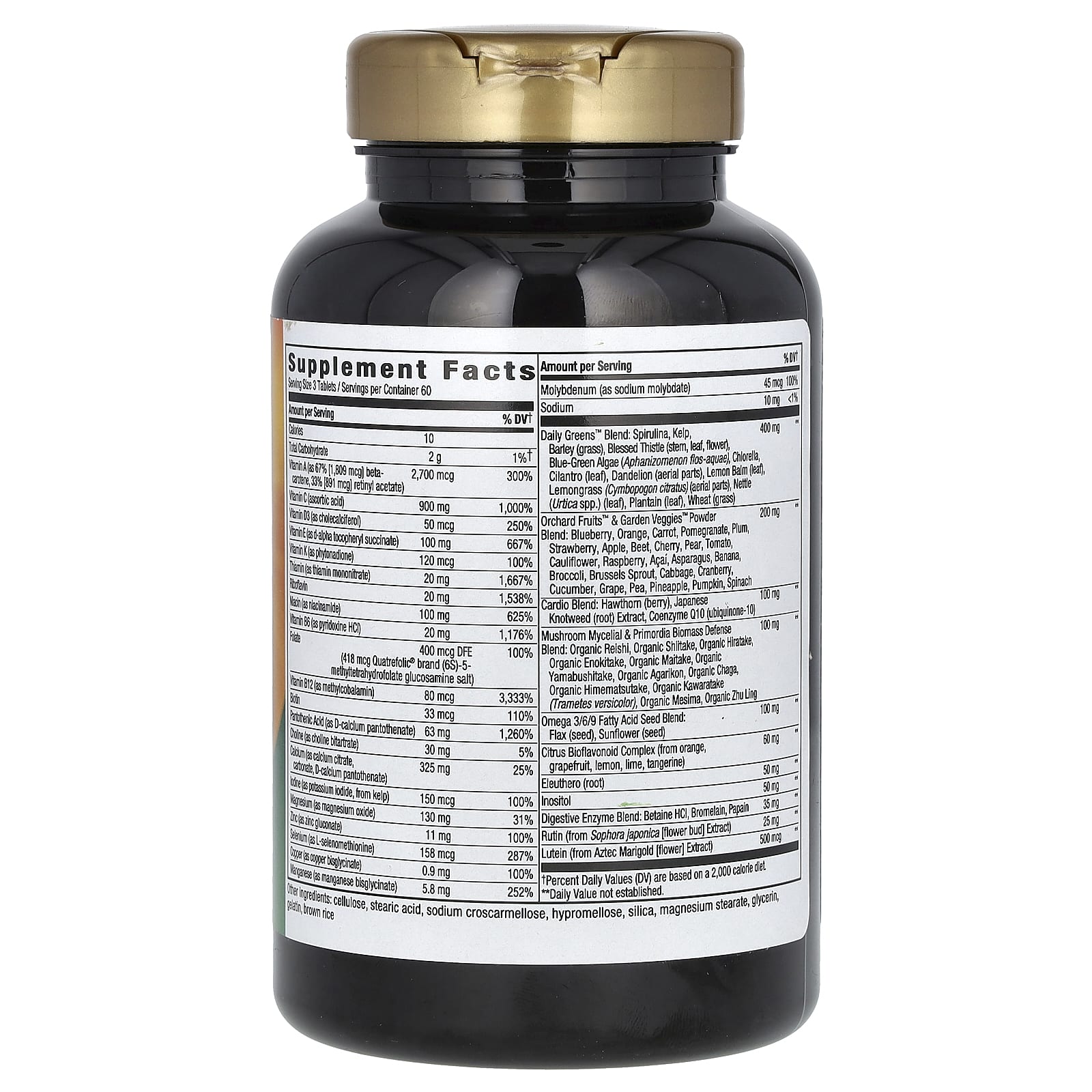 Мультивитамины Nature's Way Alive! Max3 Potency Adult Complete No Added Iron, 180 таблеток — фото 2