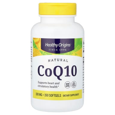 Коэнзим Q10 Healthy Origins Natural, 100 мг, 150 мягких капсул
