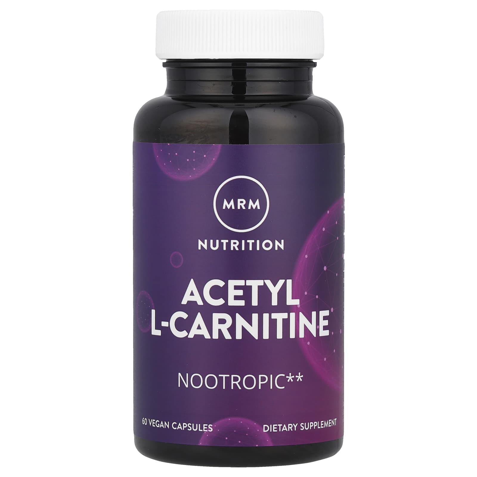 Ацетил-L-карнитин MRM Nutrition Acetyl L-Carnitine, 60 растительных капсул