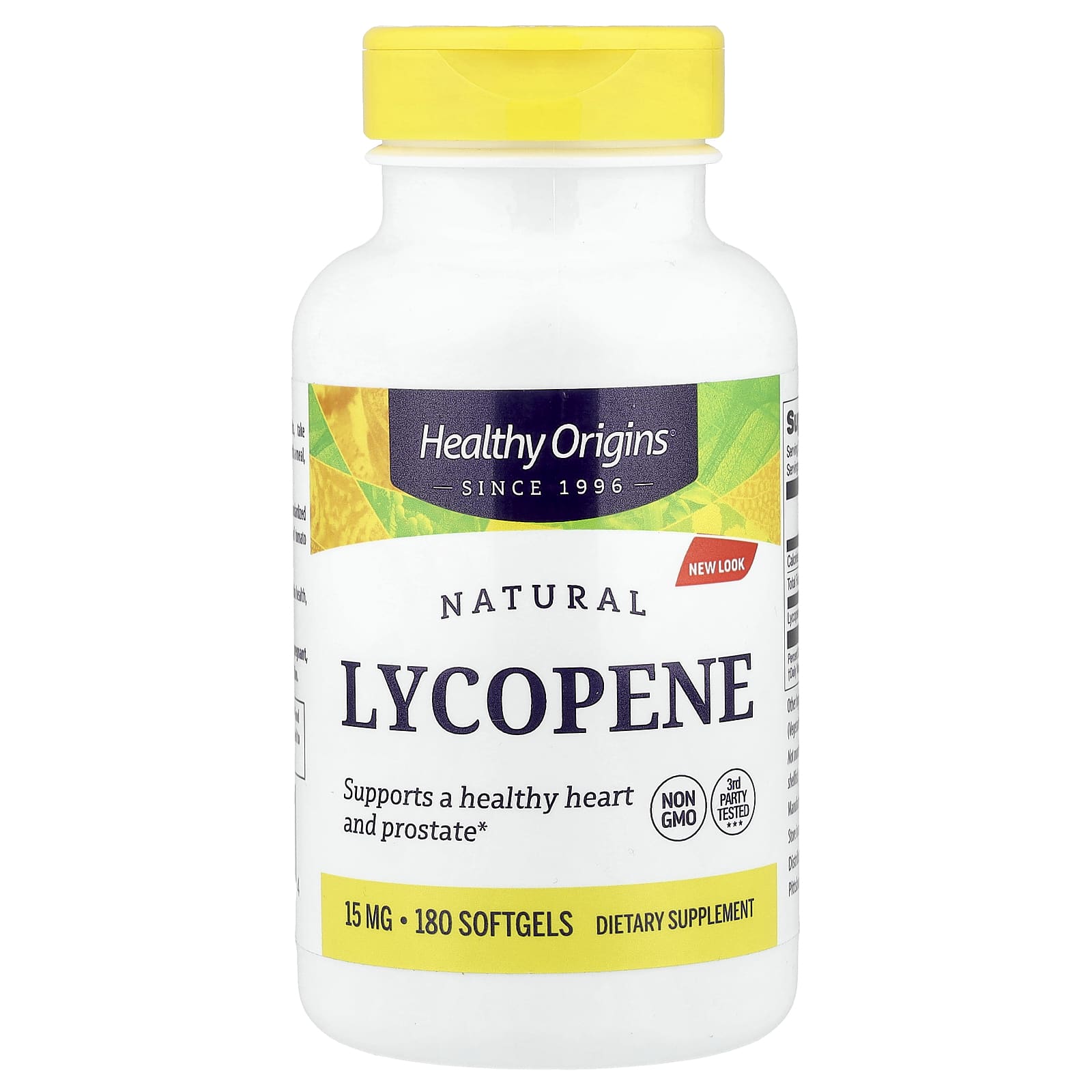Ликопин Healthy Origins Natural, 15 мг, 180 мягких капсул