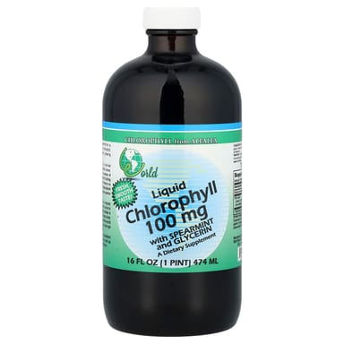 Хлорофилл World Organic Liquid with Spearmint and Glycerin, 474 мл, жидкая форма