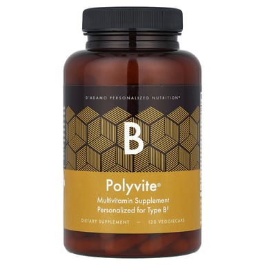 Мультивитамины D'adamo Polyvite® B Supplement, оттенок 120 VeggieCaps