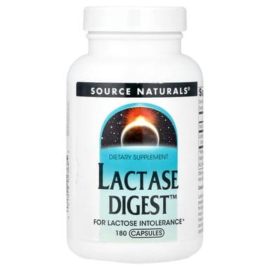 Лактаза Lactase Digest Source Naturals™, 90 мг, 180 капсул