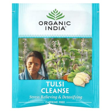Чай Organic India Tulsi Cleanse Caffeine-Free, оттенок 18 Infusion Bags, 28.8 г