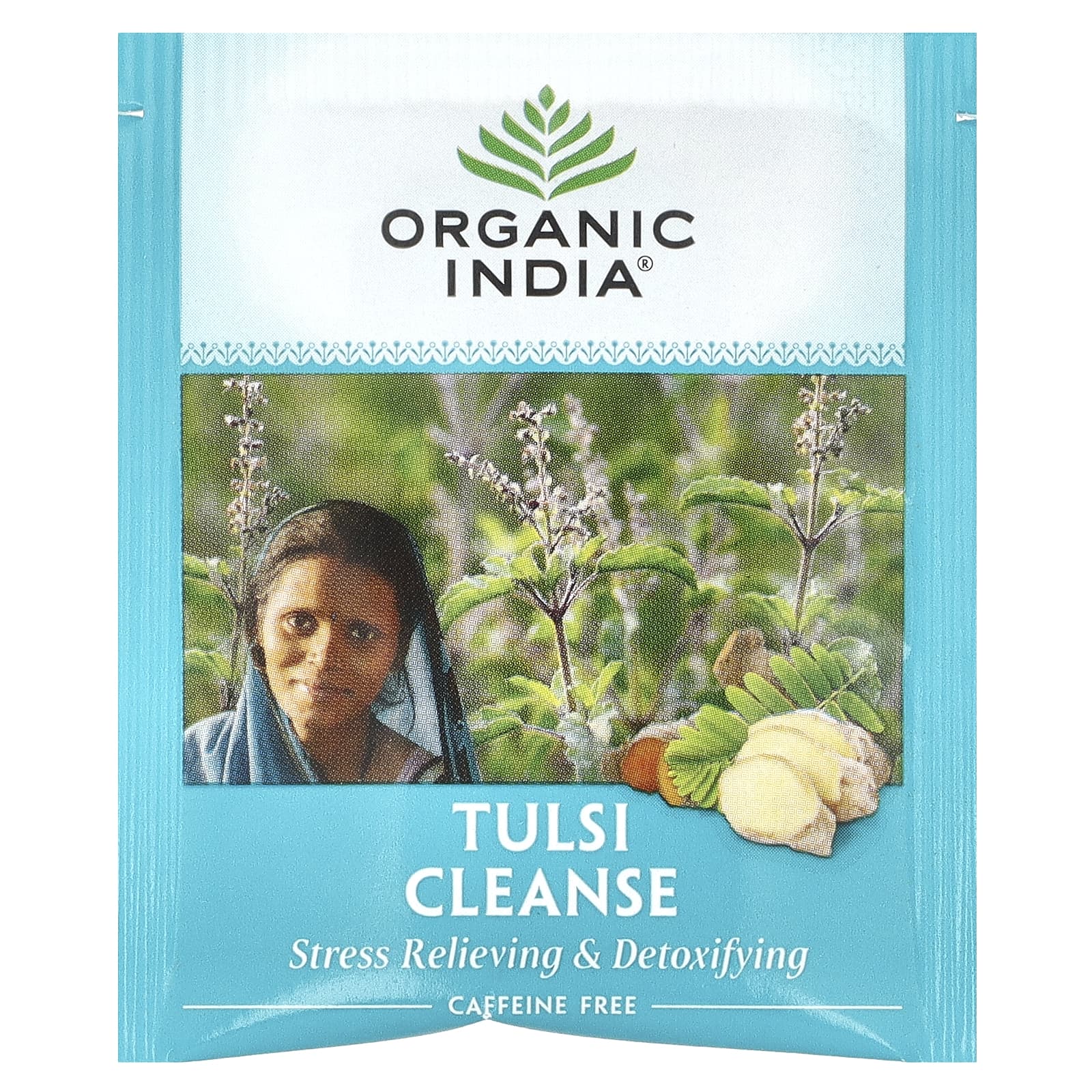Чай Organic India Tulsi Cleanse Caffeine-Free, оттенок 18 Infusion Bags, 28.8 г