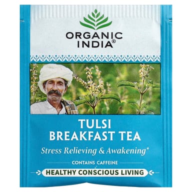 Чай Organic India Tulsi Breakfast, оттенок 18 Infusion Bags, 30.6 г