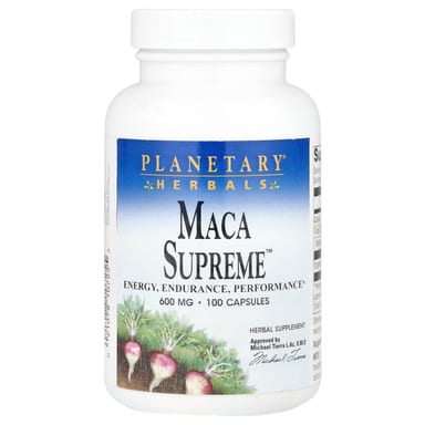 Мака Planetary Herbals Supreme™, 600 мг, 100 капсул