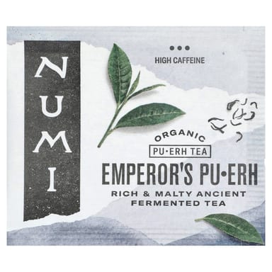 Чай Numi Tea Organic Pu-Erh Emperor's Pu-Erh, оттенок 16 Tea Bags, 32 г, чайные пакетики