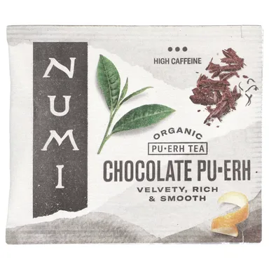 Фото товара: Шоколад Numi Tea Organic Pu-Erh Tea Pu-Erh, 16 чайных пакетиков, без ГМО, 35.2 г, чайные пакетики