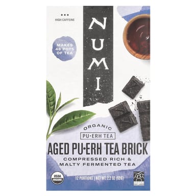 Чай Numi Tea Organic Pu-Erh Aged Pu-Erh Brick, 63 г