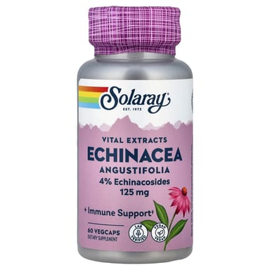 Эхинацея Solaray Vital Extracts Angustifolia, 60 растительных капсул