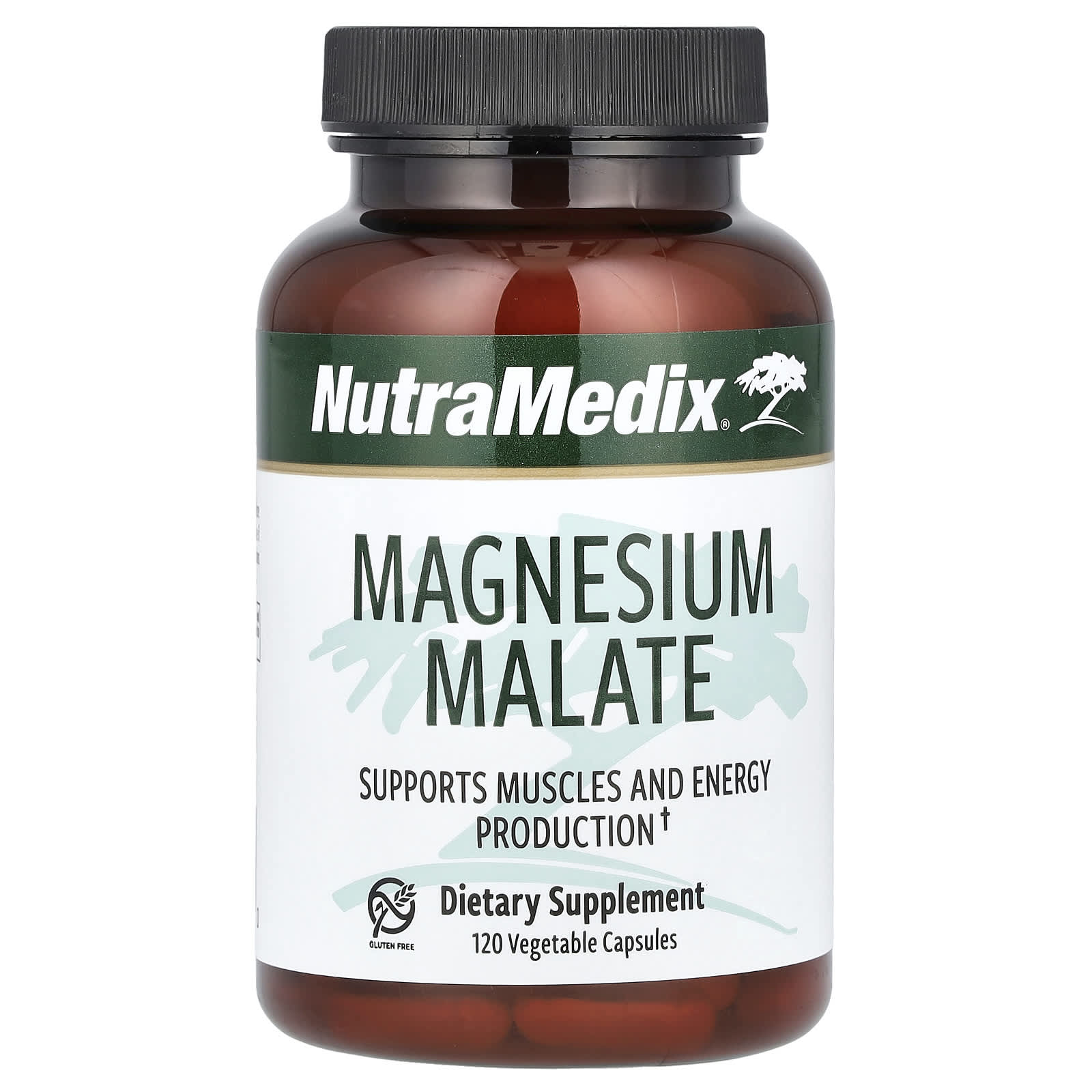 Магний малат NutraMedix, 100 мг, 120 растительных капсул