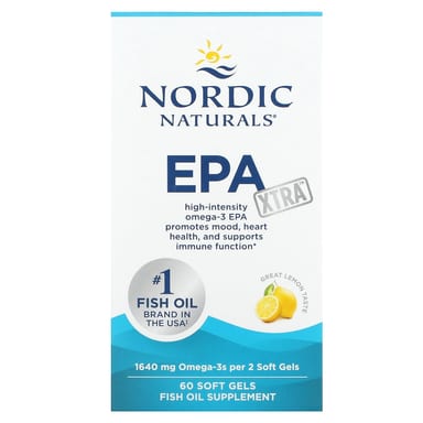 EPA Nordic Naturals Xtra, вкус Great Lemon, 60 мягких капсул