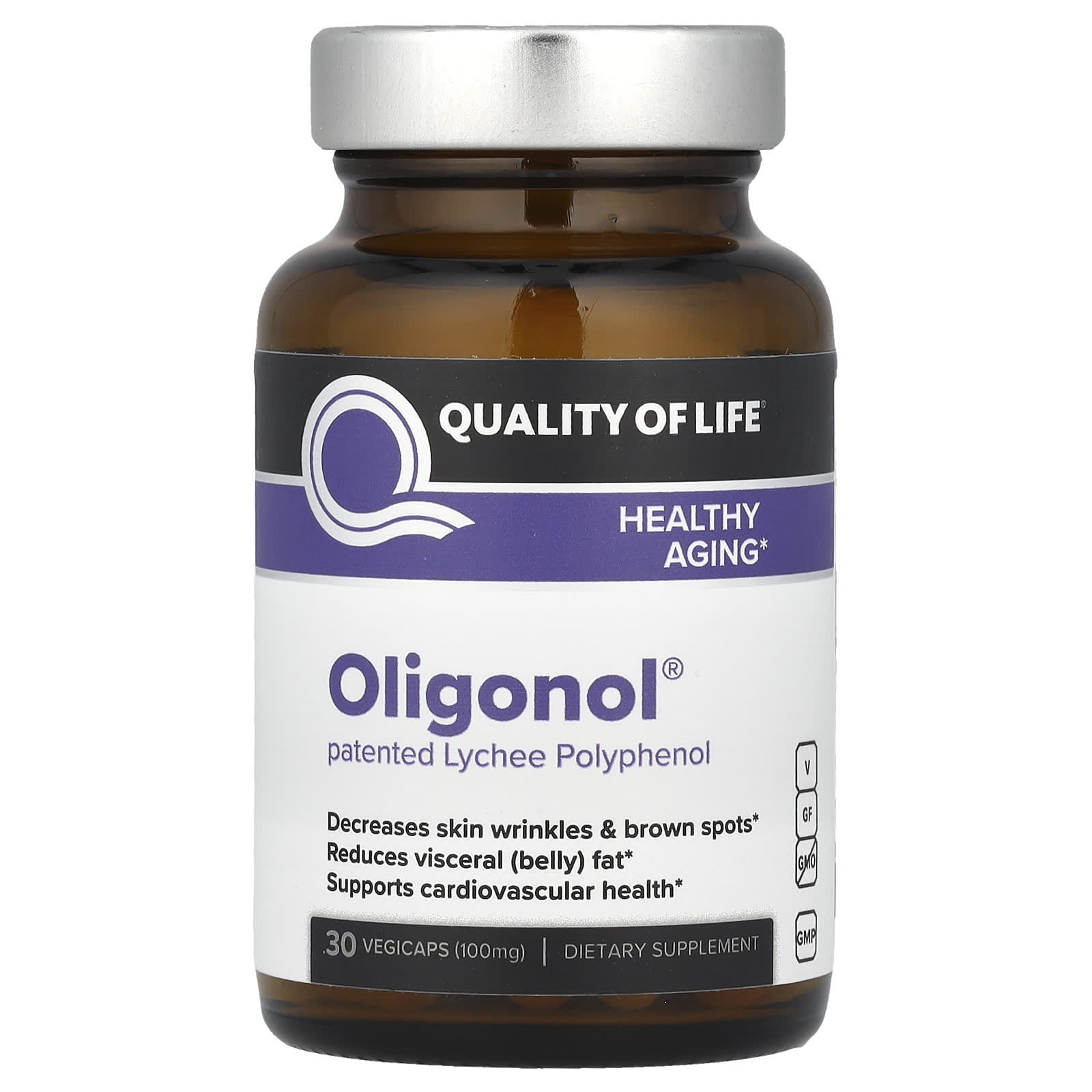 Олигомолекулы Quality of Life, 100 мг, 30 вегетарианских капсул