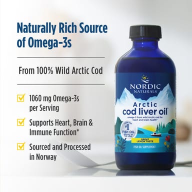 Масло печени трески Nordic Naturals Arctic™, вкус Lemon, 237 мл