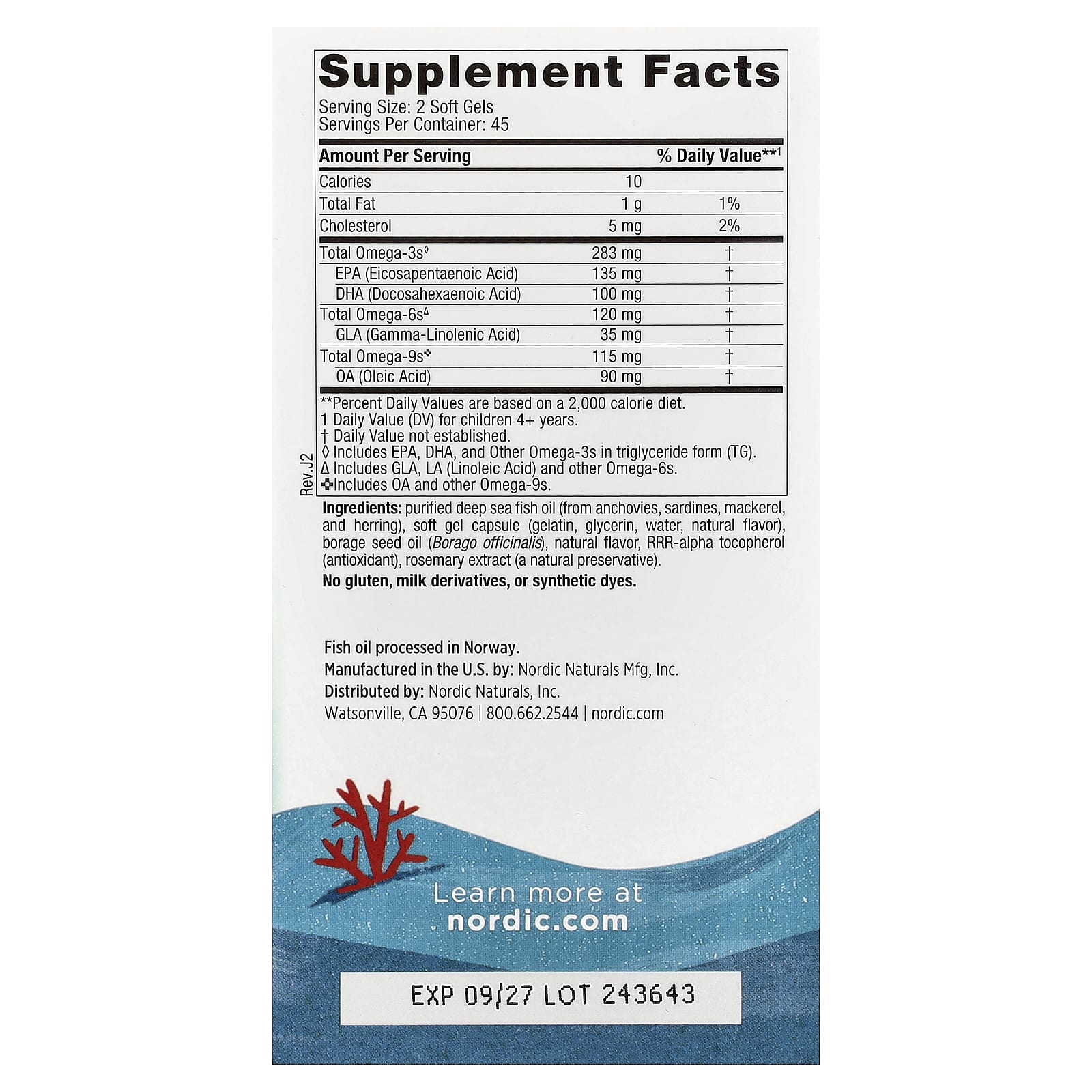 Омега-комплекс Nordic Naturals™ Junior, вкус Lemon, для детей от 6 лет, 90 мягких капсул — фото 3