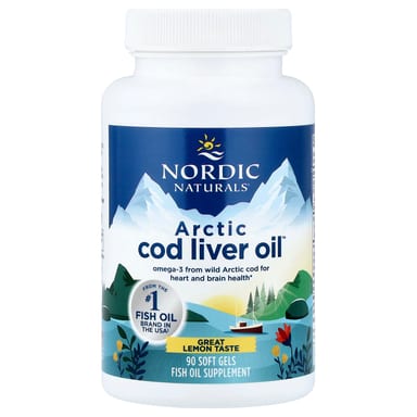 Масло печени трески Nordic Naturals Arctic™, вкус Lemon, 90 мягких капсул