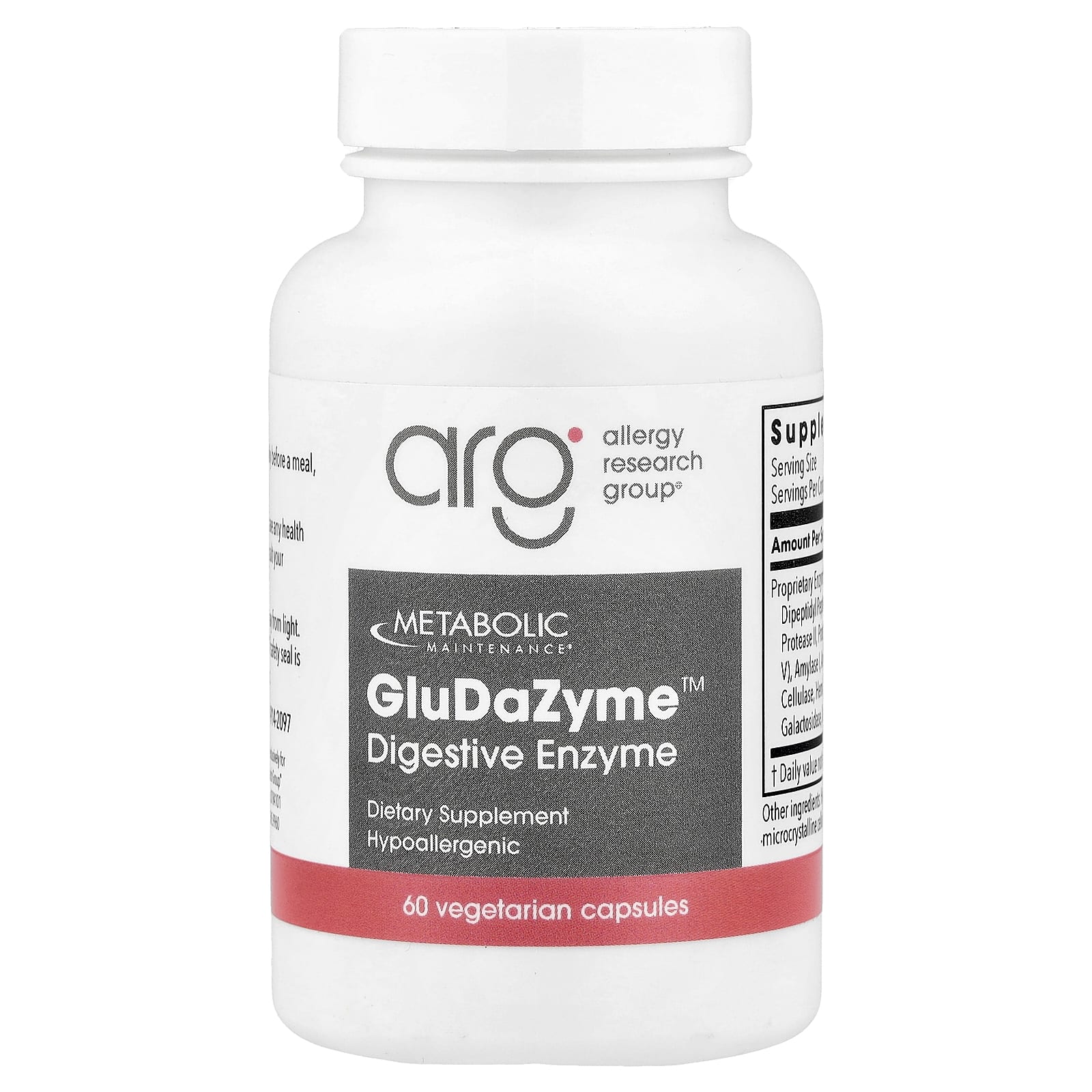 GluDaZyme™ Metabolic Maintenance, 60 вегетарианских капсул