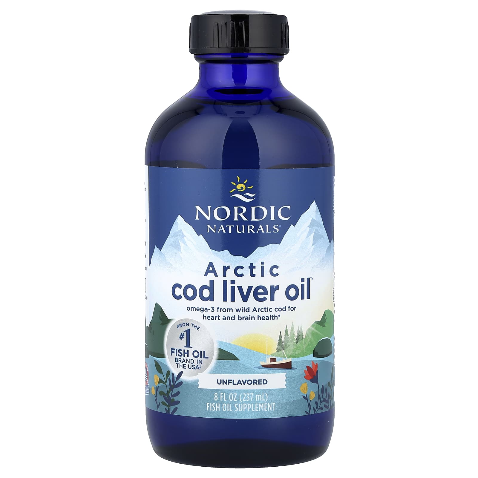 Масло печени трески Nordic Naturals Arctic™, без вкуса, 1060 мг, 237 мл