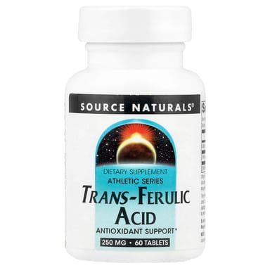 Феруловая кислота Source Naturals Athletic Series Trans-Ferulic Acid, 60 таблеток