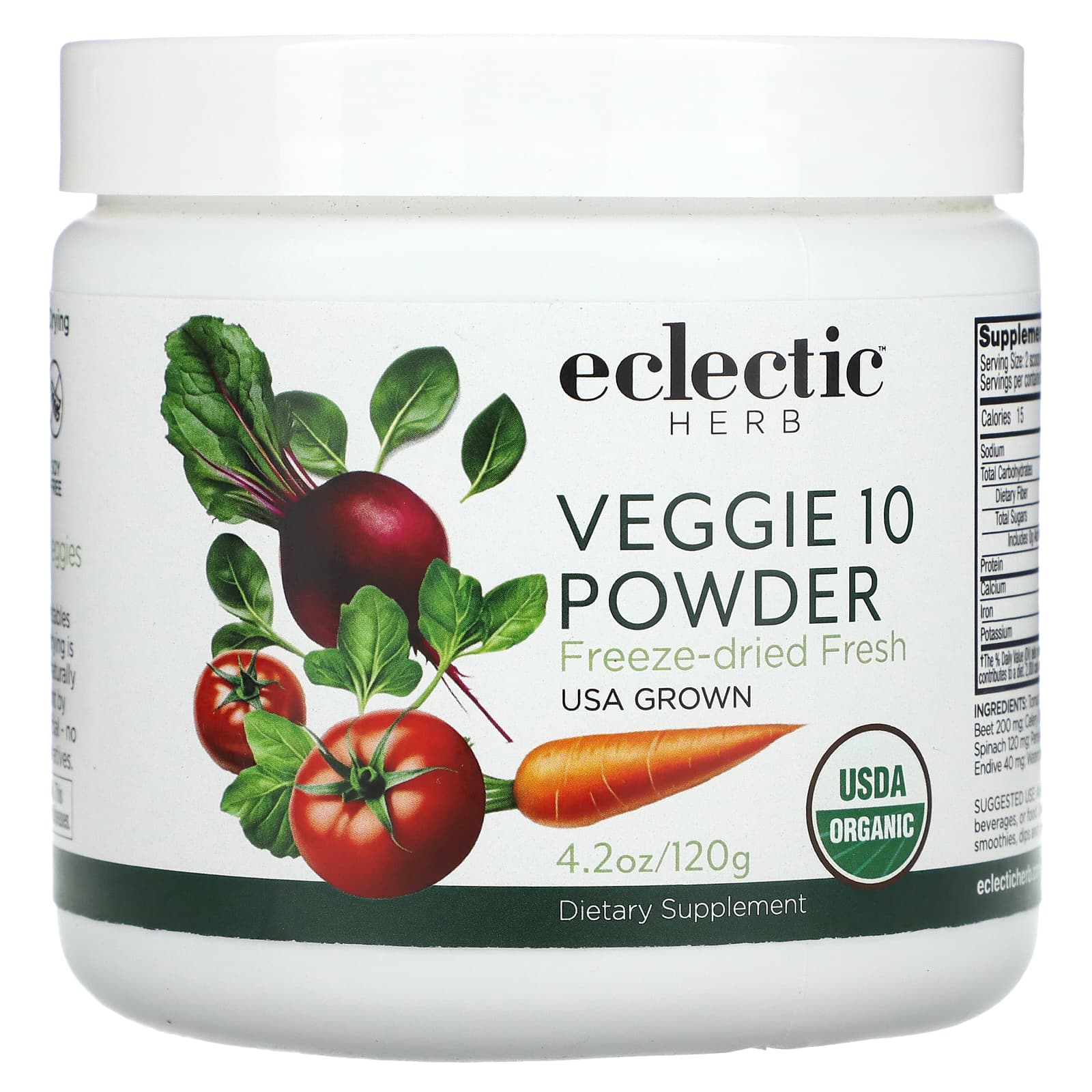 Порошок Eclectic Herb Veggie 10, 120 г