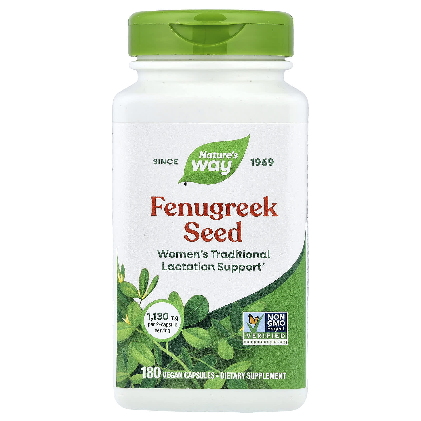 Пажитник Nature's Way Seed, 565 мг, 180 растительных капсул