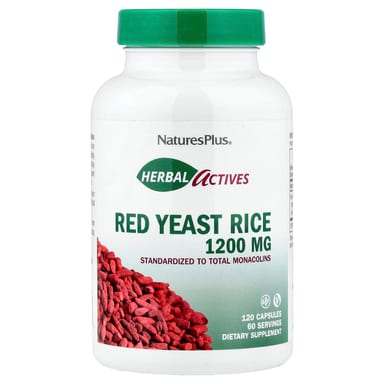 Рис NaturesPlus Herbal Actives Red Yeast, 600 мг, 120 капсул