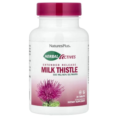 Расторопша NaturesPlus Herbal Actives Extended Release, 500 мг, 30 таблеток