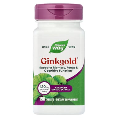 Гинкго Ginkgold Nature's Way®, 60 мг, 150 таблеток