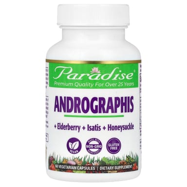 Андрографис Paradise Herbs, 60 растительных капсул