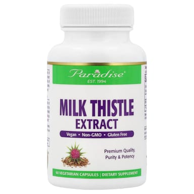 Расторопша Paradise Herbs Extract, 250 мг, 60 растительных капсул