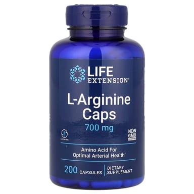 L-аргинин Life Extension L-Arginine Caps, 700 мг, 200 капсул