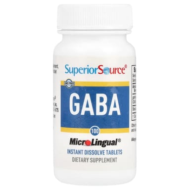 ГАМК Superior Source, 100 мг, 100 быстрорастворимых таблеток MicroLingual