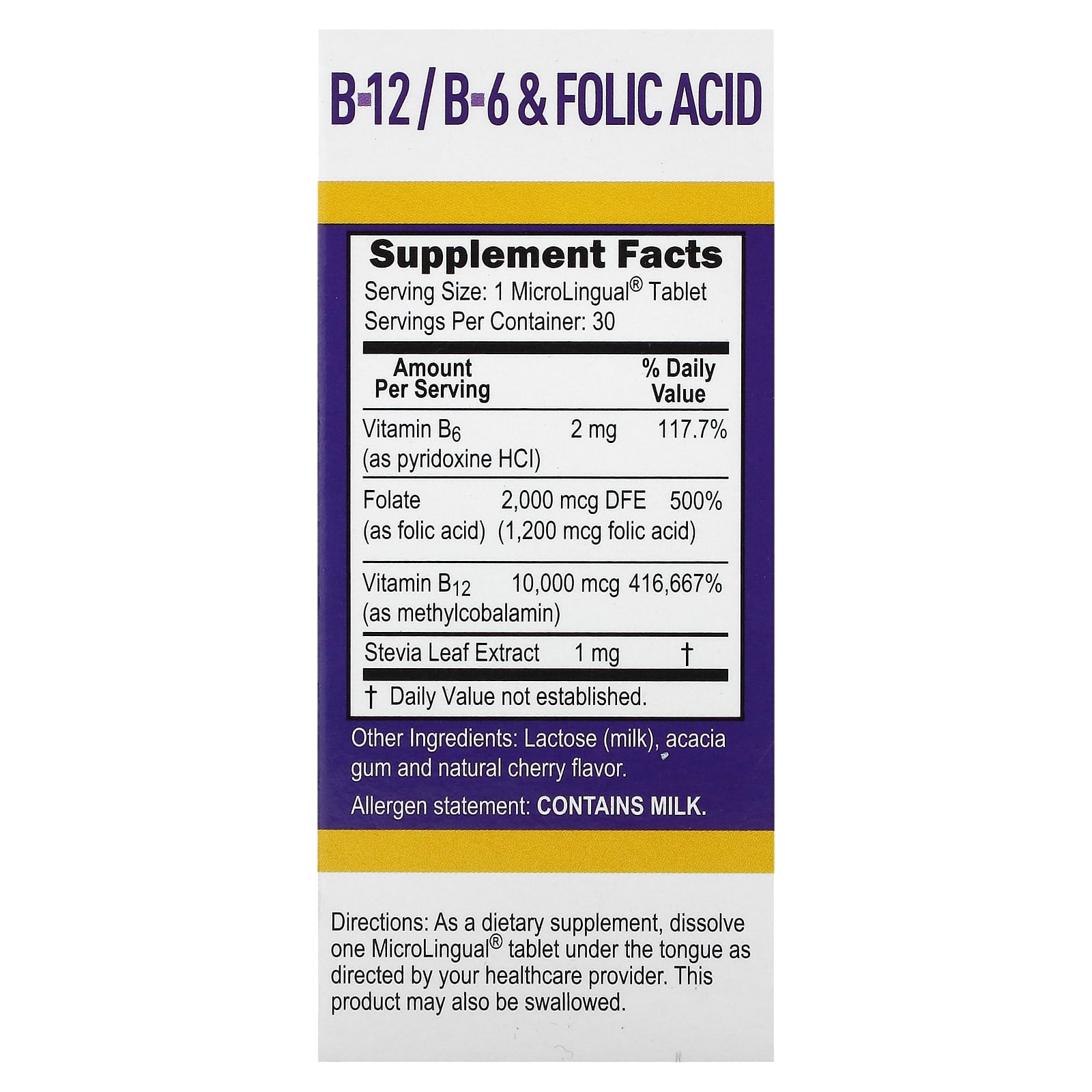 Метил B12 Superior Source B-12 B-6 & Folic Acid, 30 быстрорастворимых таблеток MicroLingual — фото 3