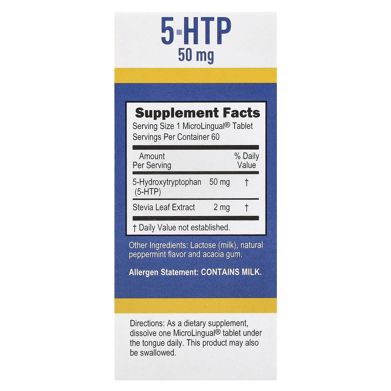 5-HTP Superior Source 5-HTP, 50 мг, 60 быстрорастворимых таблеток MicroLingual — фото 3