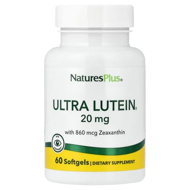 Лютеин NaturesPlus Ultra®, 20 мг, 60 мягких капсул