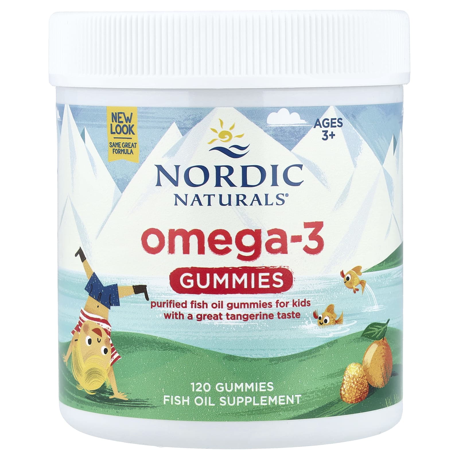 Омега-3 Nordic Naturals Gummies, вкус Tangerine, для детей от 3 лет, 120 жевательных пастилок — фото 3
