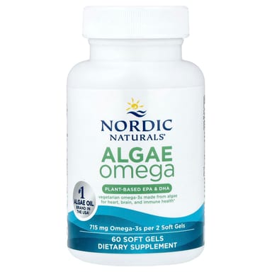 Гель Nordic Naturals Algae Omega, 357.5 мг, 60 мягких капсул