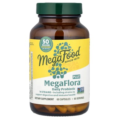 Пробиотик MegaFlora MegaFood™ Plus, 60 капсул