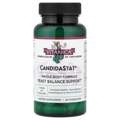 Vitanica, CandidaStat®, Yeast Balance Support, 60 Vegan Caps